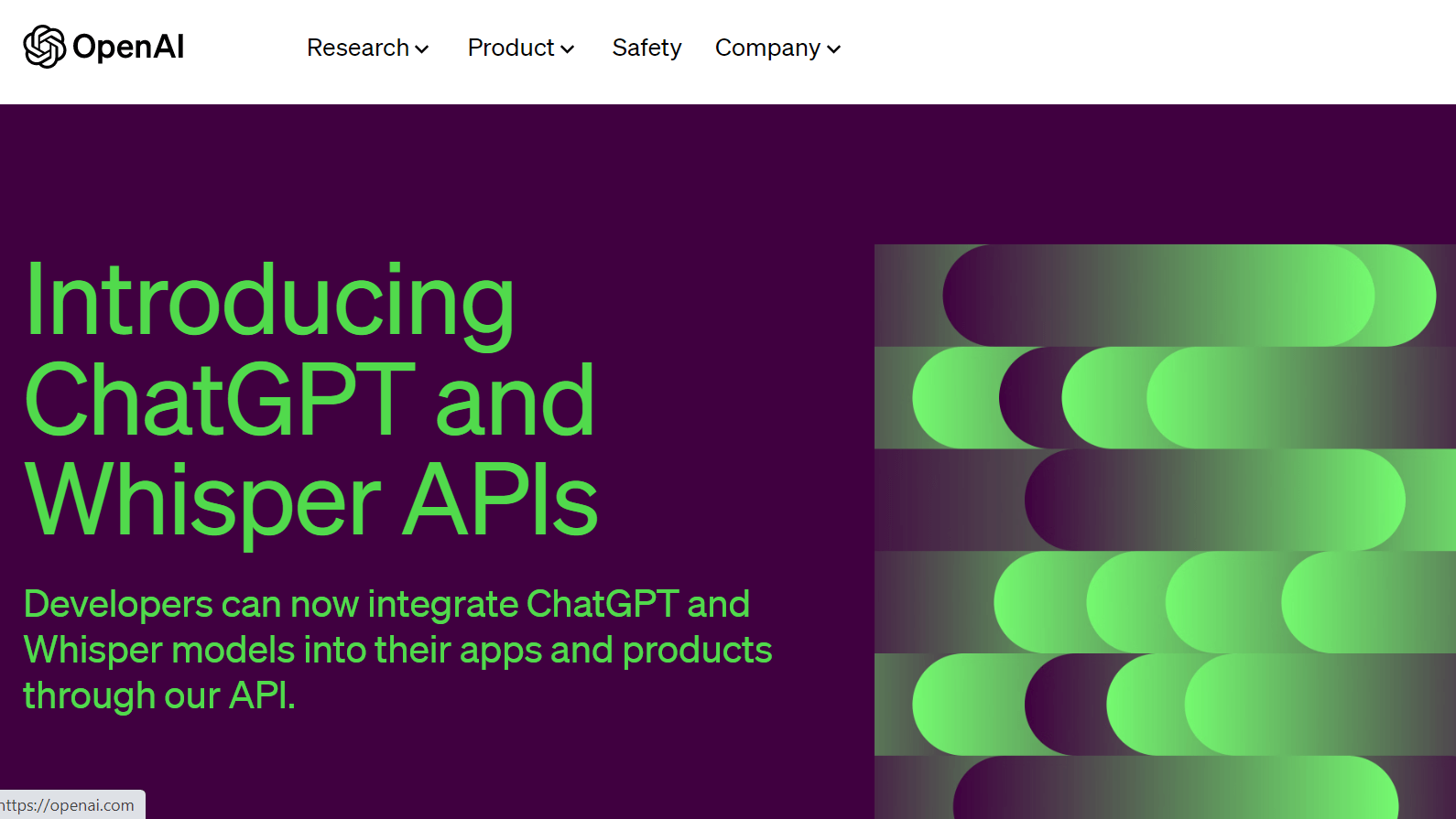 ChatGPT API OpenAI Announcement
