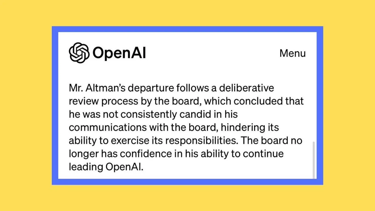 Sam Altman ousted reasons