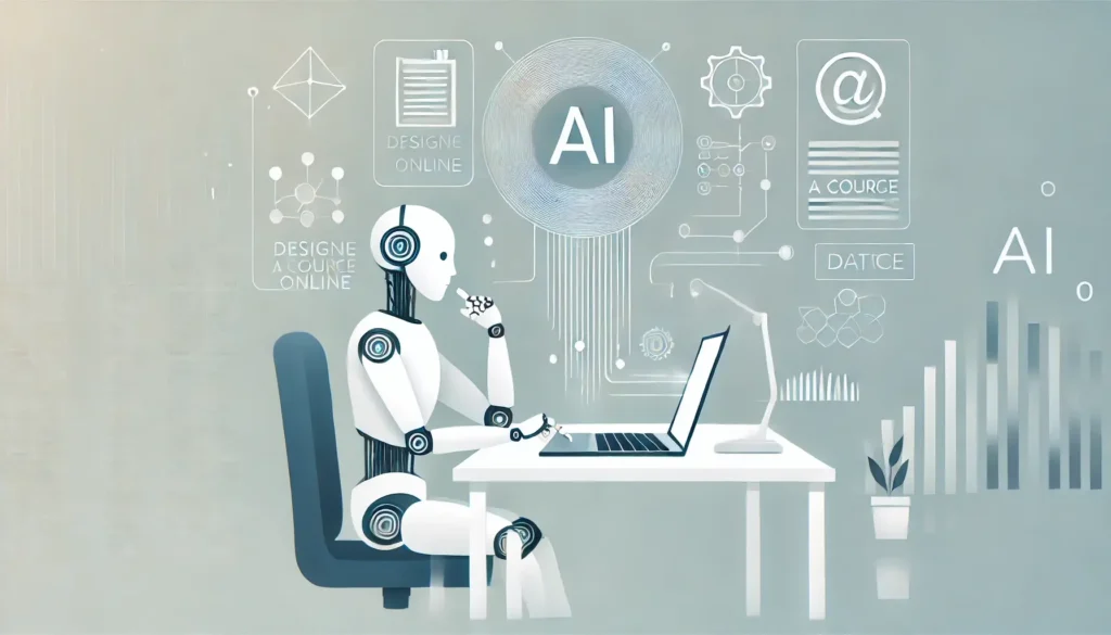 How to create an online course using AI