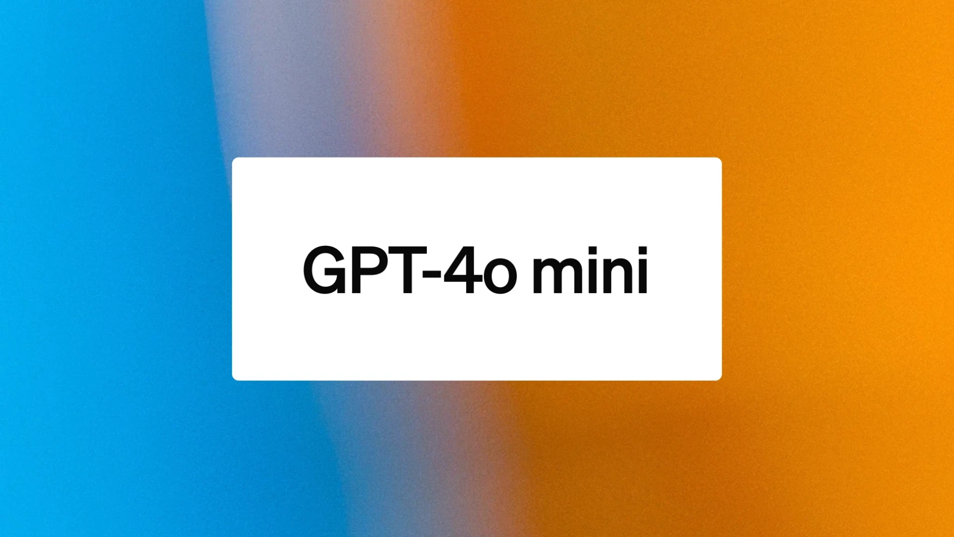 GPT-4 o mini language model