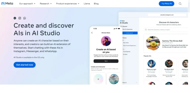 Meta AI Studio launched
