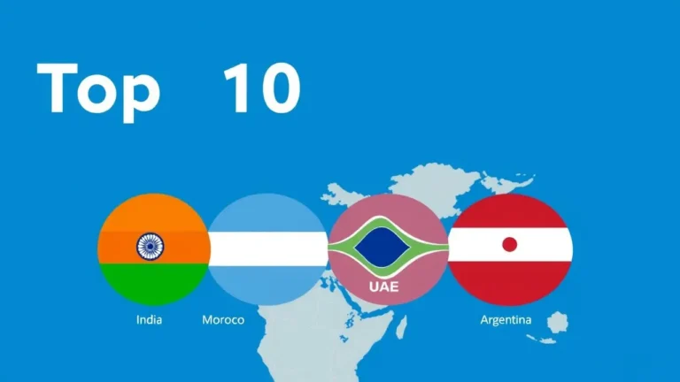 Top 10 Countries using Chatgpt